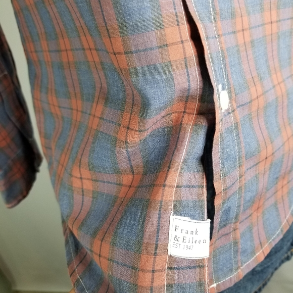 Frank  & eileen barry  size Lplaid NWOT Women shir - Picture 6 of 8